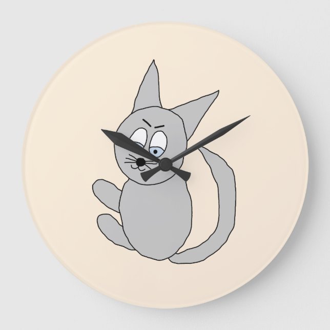 Lustiger Kater Hugo Stor Klocka (Framsida)