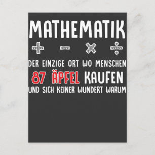 Lustiger Mathe Nerd Spruch Mathematik Schule Vykort