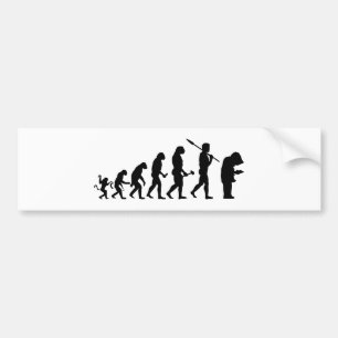 Lustiger Nerd Evolution Bildekal