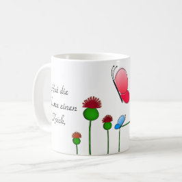 Lustiger Spruch "Schmetterling" Kaffemugg