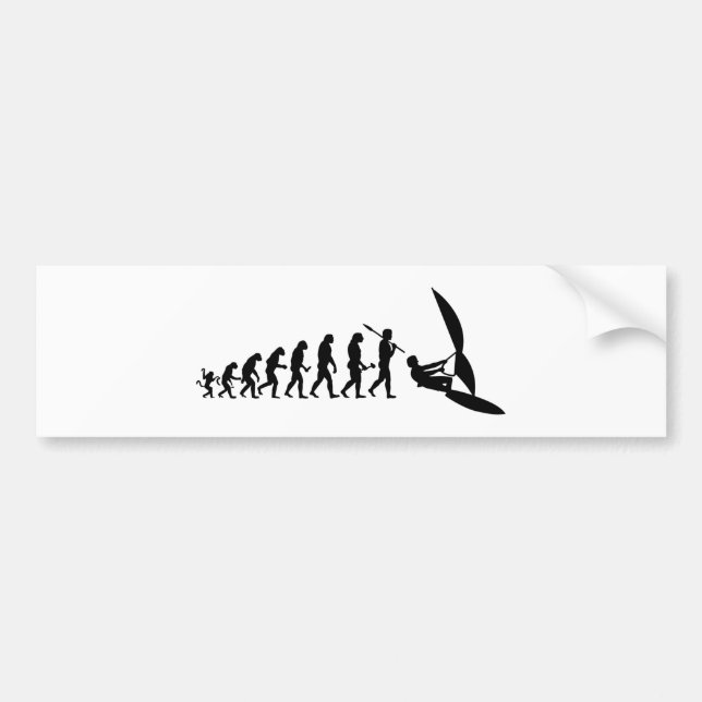 Lustiger Surfer Evolution Bildekal (Framsidan)
