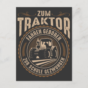Lustiger Traktor Spruch Dorf Landwirt Bauernhof Vykort