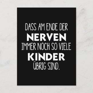 Lustiges Am Ende der Nerven Vykort