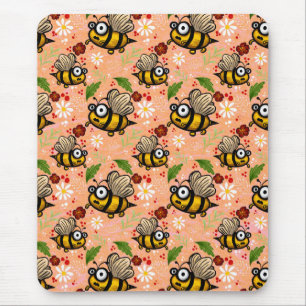 Lustiges Bienchen - orange Geschenkpapier T Musmatta