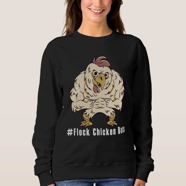 Lustiges Chicken  Flock Chicken Boss  1 T Shirt (Framsida)