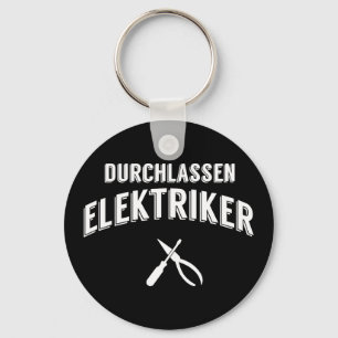 Lustiges Durchlassen Elektriker Handwerker Nyckelring
