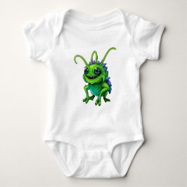 Lustiges grünes Grillen-Monster Kawaii - T Shirt