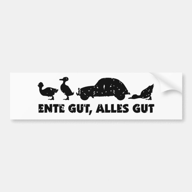 Lustiges Retro 2cv Enten Truppe Autoaufkleber Bildekal (Framsidan)