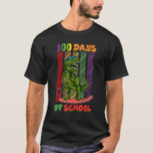 Lustigt 100 dagar i Lycklig 100 dagar Rex D T Shirt