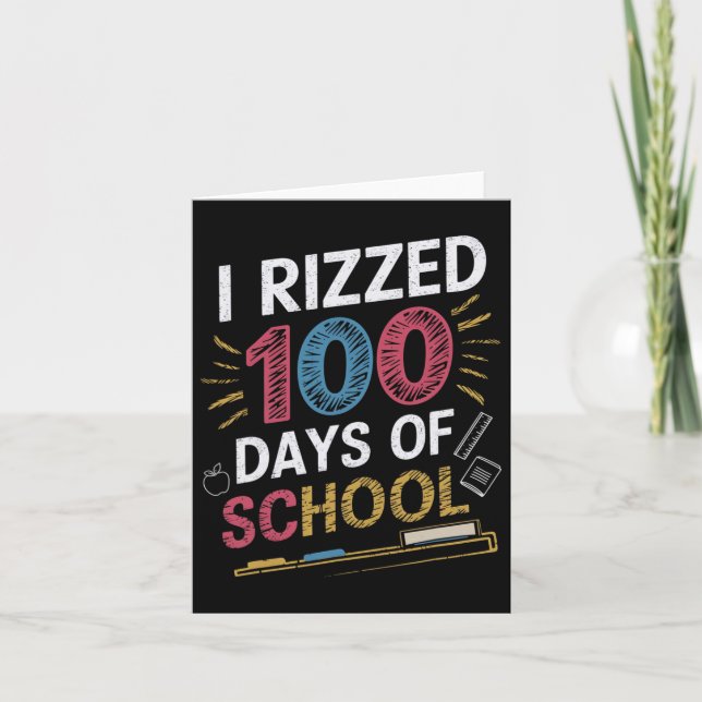 Lustigt 100 dagar i skolan 100 i 100 dagar O Kort (Framsida)