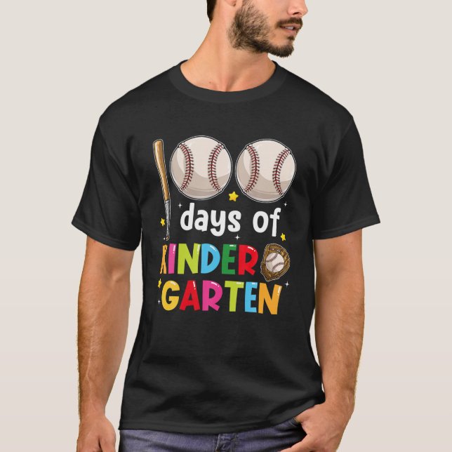 Lustigt 100 dagar med basket L. i skolan T Shirt (Framsida)