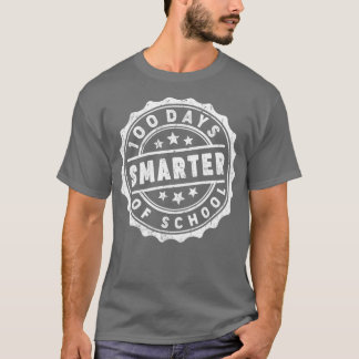 Lustigt 100 dagars smartare skolcertifiering för t shirt