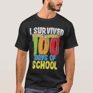 Lustigt 100-dagarsgåva från Student I Överlevt 100 T Shirt