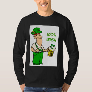 Lustigt 100 % Irish T-Shirt