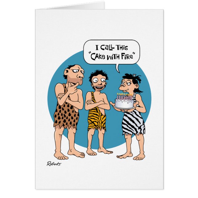 Lustigt 13:e kummeln med brandfödelsedag hälsningskort (Framsidan)