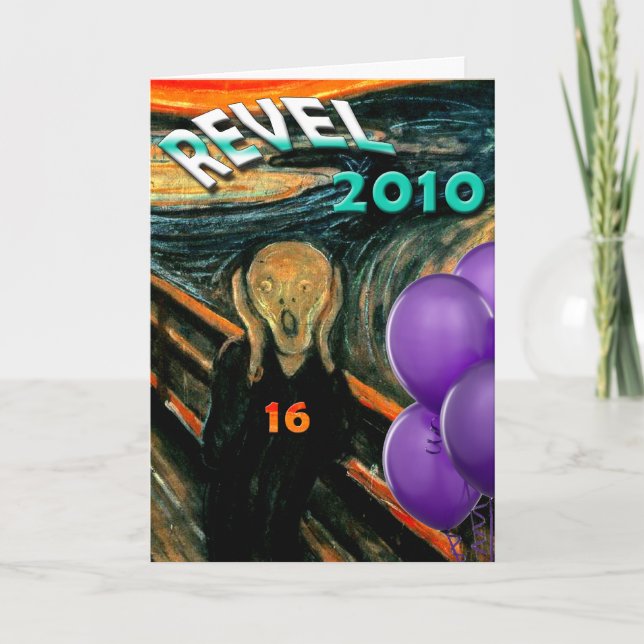 Lustigt 16:e födelsedag kort (Framsida)