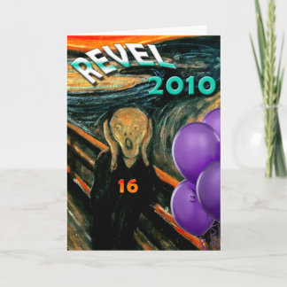 Lustigt 16:e födelsedag kort