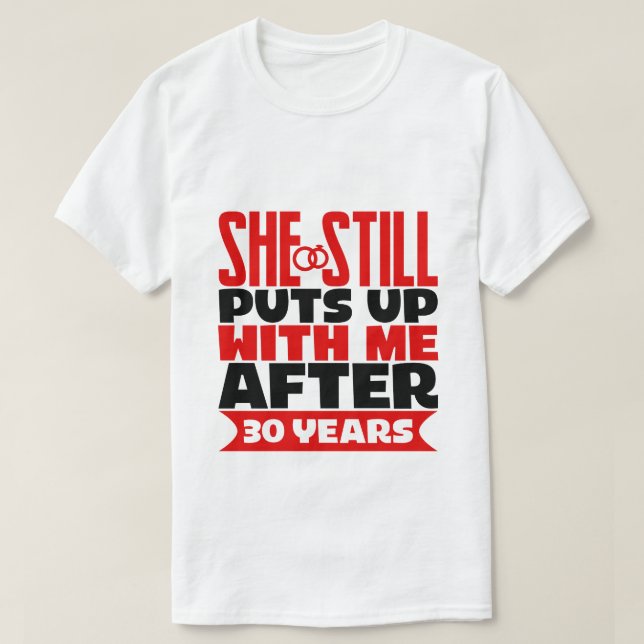 lustigt 30-årsdagen Make T Shirt (Design framsida)