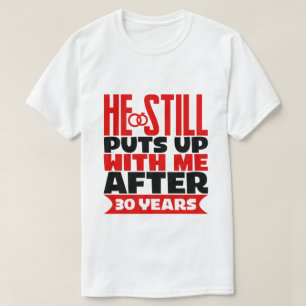 Lustigt 30-årsjubileum frun T-Shirt