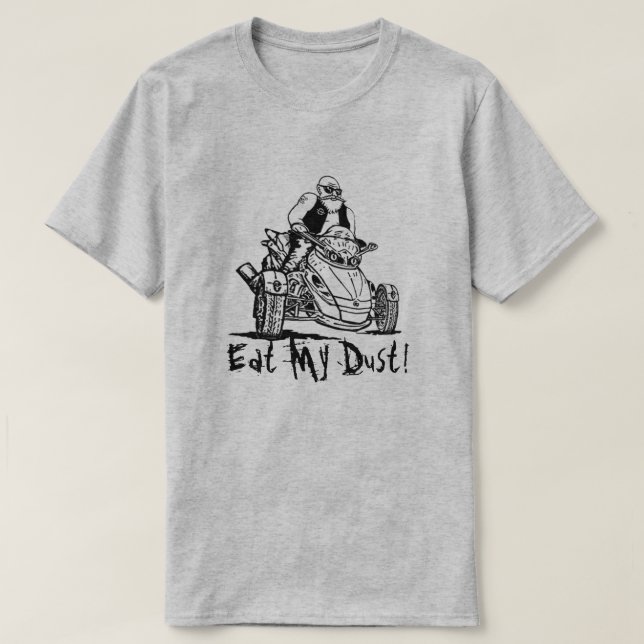 Lustigt 3-hjulsgamla biker, ät min dammskjorta t shirt (Design framsida)