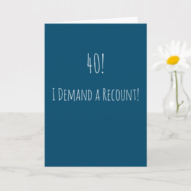 Lustigt 40:e födelsedag kort (Liten växt)