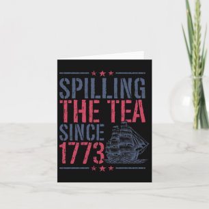 Lustigt 4:e juli då Tea spillades sedan 1773 Amer Kort