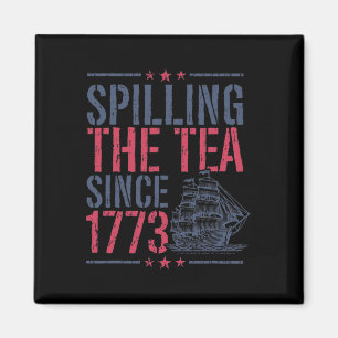 Lustigt 4:e juli då Tea spillades sedan 1773 Amer Magnet