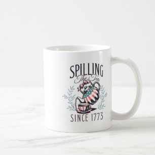 Lustigt 4:e juli då Tea spillades sedan 1773 Fyra Kaffemugg