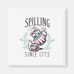 Lustigt 4:e juli då Tea spillades sedan 1773 Fyra Magnet