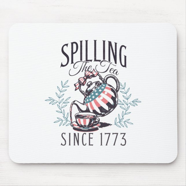 Lustigt 4:e juli då Tea spillades sedan 1773 Fyra Musmatta (Framsidan)