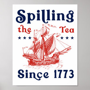 Lustigt 4:e juli då Tea spillades sedan 1773 Fyra Poster
