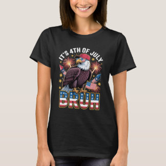 Lustigt 4:e juli Eagle Design T Shirt