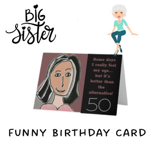 Lustigt 50-årsdag kort