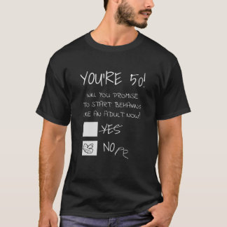 Lustigt 50:e födelsedag Gag Gift Idea 50 år gammal T Shirt