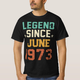 Lustigt 50:e födelsedag med 50 grader sedan 1973 t shirt
