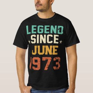 Lustigt 50:e födelsedag med 50 grader sedan 1973 t shirt