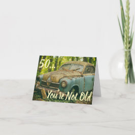 Lustigt 50:e födelsedag Vintage Dirty Old Man Birt Inbjudan