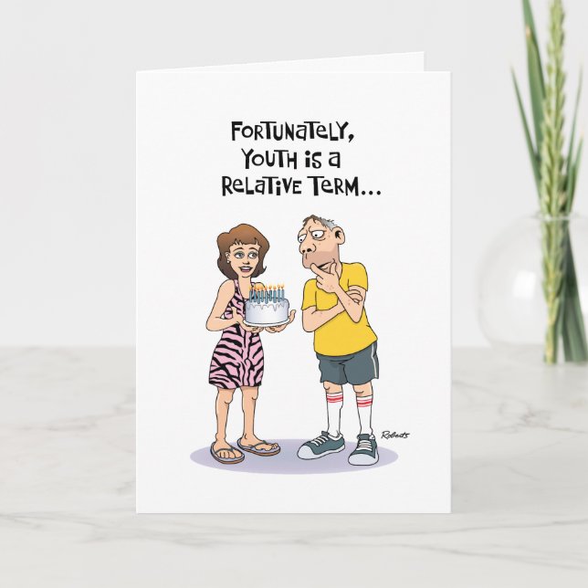 Lustigt 50:e födelsedagen kort (Framsida)