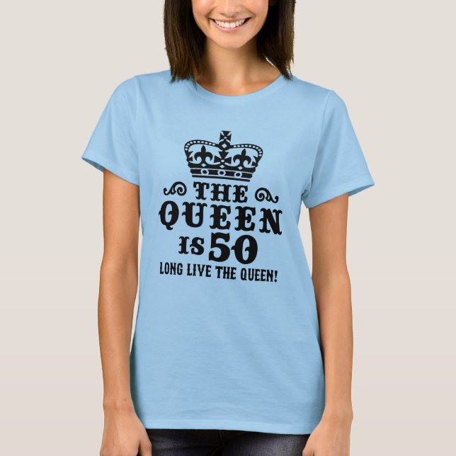 Lustigt 50:e födelsedagen tee shirt (Framsida)
