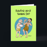 Lustigt 50:e födelsedagskort kort<br><div class="desc">Ett 50:e födelsedagshälsningskort för 50-årig quinquagenarian son</div>