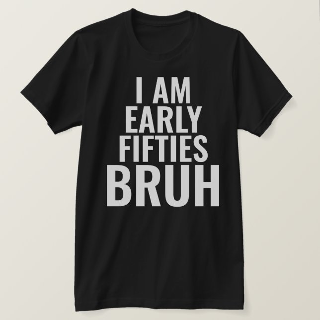 Lustigt 50:e milstolpen Birthday T-Shirt (Design framsida)