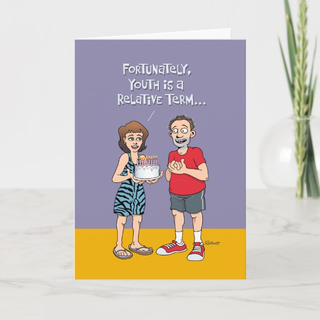 Lustigt 54:e födelsedagen kort (Framsida)
