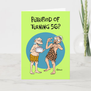 Lustigt 56:e födelsedag kort