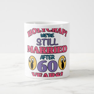 Lustigt 60-årsjubileum jumbo mugg