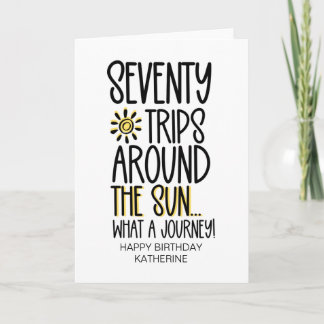 Lustigt 70-årsjubileum för vännen kort