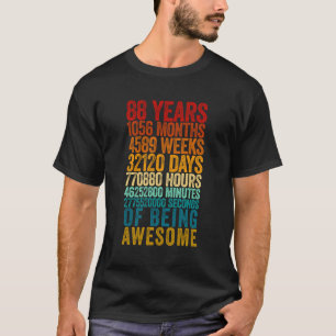 Lustigt 88:e födelsedagshuset Gammal Meter Funny 8 T Shirt