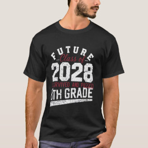 Lustigt 8:e Klass Studenten, förra dagen Mitten Sc T Shirt