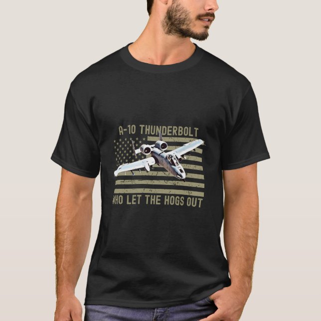 Lustigt A10 Thunderbolt Warthog Brrrt som lät T Shirt (Framsida)