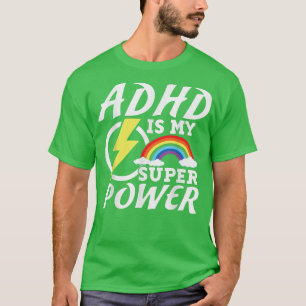 Lustigt ADHD är min strömsnåla människa med ADHD-T T Shirt
