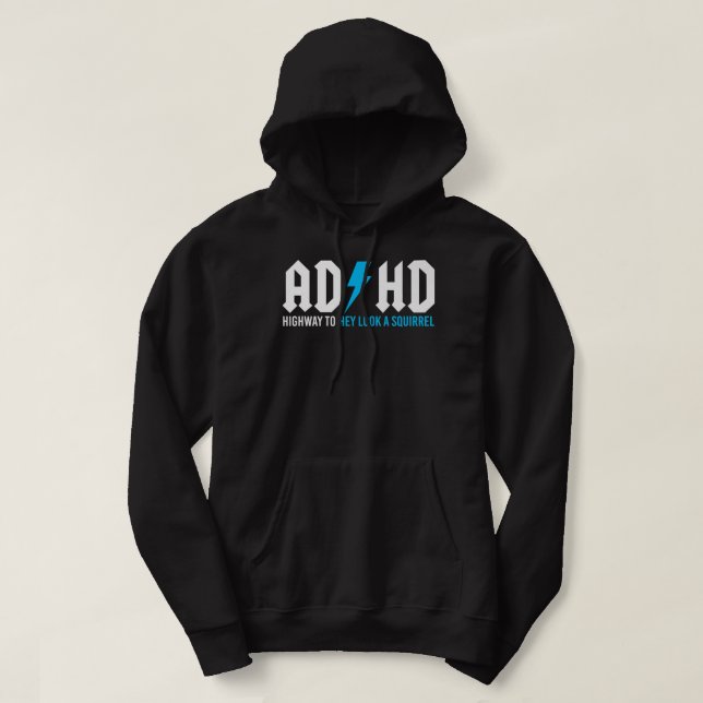 Lustigt ADHD-motorväg till dig och titta på en eko Hoodie (Design framsida)
